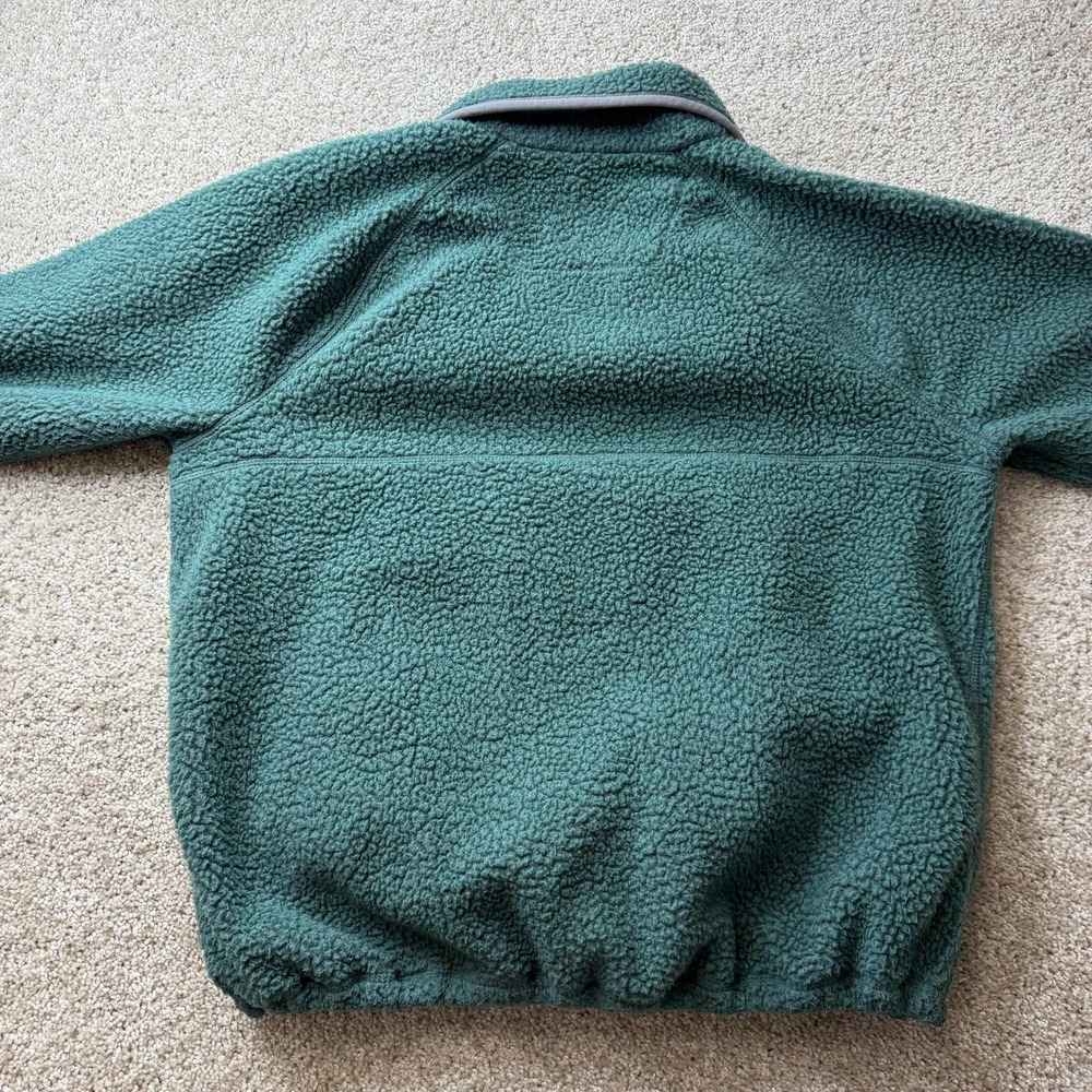 Carhartt Jacket Womens XL 16-18 Green Fleece Relaxed Fit Snap Front Pullover - Picture 6 of 10